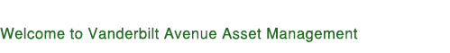 Welcome to Vanderbilt Avenue Asset Management